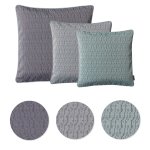 Kissenbezug Outdoor 40x40 cm Jacquard meliert wetterfest Kissenhülle witterungsbeständig Garten