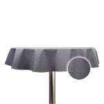 Tischdecke Outdoor ø 145 cm rund Jacquard wasserabweisend Garten Terrasse Balkon