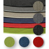 Gartentischdecke 160 cm rund grau outdoor wasserfest Garten Tischdecke abwischbar PVC