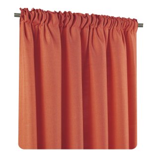 Vorhang 2er Set Kräuselband 140x245 cm terracotta blickdicht Struktur, 36,95 €