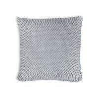 Kissenbezug 2er Set 50x50 cm Grau Dekokissen Kissenhülle Waben Kissen Chenille Webstruktur