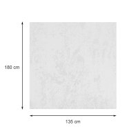 Tischdecke Marmoriert 135x180 cm Weiß Tischtuch Wasserabweisend