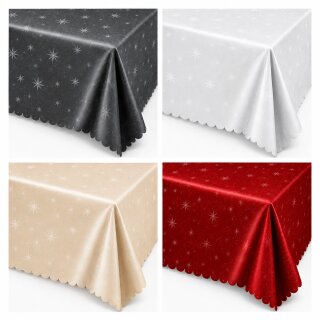 Tischdecke Weihnachten Lurex Sterne eckig Tischdecken Advent Weihnach, 24,95 €