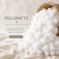 Füllwatte waschbar 10kg Kissenfüllung Faserbällchen Bastelwatte Polyester
