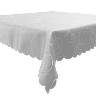 Tischdecke Damast Ornamente eckig Circle Struktur bügelfrei pflegelei, 7,95 €