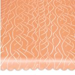 Mitteldecke eckig 90x90 cm Tischdecke Struktur damast Streifen bügelfrei fleckenabweisend  terra hell