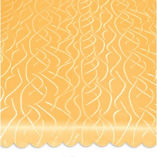 Tischdecke eckig 135x180 cm Struktur damast Streifen b&uuml;gelfrei fleckenabweisend #1159 gelb