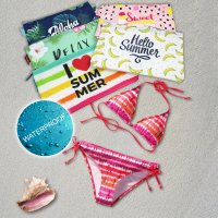 Bikini Wetbag wasserdichte Badetasche Nasstasche für Urlaub Strand Schwimmbad