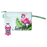 Bikini Wetbag Happy Mint wasserdichte Bikini Bag Badetasche Nasstasche für Urlaub Strand Schwimmbad