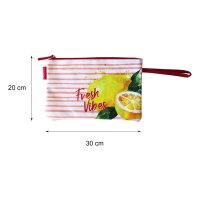 Bikini Wetbag Fresh Vibes Lachs wasserdichte Bikini Bag Badetasche Nasstasche für Urlaub Strand Schwimmbad
