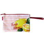 Bikini Wetbag Fresh Vibes Lachs wasserdichte Bikini Bag Badetasche Nasstasche für Urlaub Strand Schwimmbad