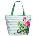 Strandtasche Mint Badetasche Shopper Schultertasche Reißverschluss Beach Bag
