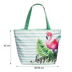 Strandtasche Mint Badetasche Shopper Schultertasche Reißverschluss Beach Bag