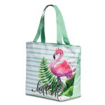 Strandtasche Mint Badetasche Shopper Schultertasche Reißverschluss Beach Bag