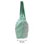 Strandtasche Mint Badetasche Shopper Schultertasche Reißverschluss Beach Bag