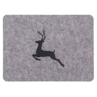 Tischset Hirsch Motiv Filz Platzset 44x32 cm Untersetzer Dekoration Platzmatte