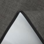 Wachstuch Tischdecke 130x220 cm Grau Leinenoptik grob Struktur rechteckig abwaschbar Gartentischdecke fleckenabweisend