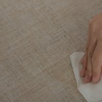 Wachstuch Tischdecke 130x260 cm Beige Leinenoptik grob Struktur rechteckig abwaschbar Gartentischdecke fleckenabweisend