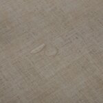 Wachstuch Tischdecke 130x260 cm Beige Leinenoptik grob Struktur rechteckig abwaschbar Gartentischdecke fleckenabweisend