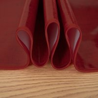 Wachstuch Tischdecke rund abwaschbar Leinenoptik grob Struktur Gartentischdecke fleckenabweisend