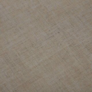 Wachstuch Tischdecke 140 cm rund Beige abwaschbar Leinenoptik grob Struktur Gartentischdecke fleckenabweisend