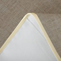 Wachstuch Tischdecke 140 cm rund Beige abwaschbar Leinenoptik grob Struktur Gartentischdecke fleckenabweisend