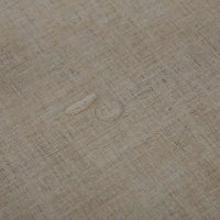 Wachstuch Tischdecke 140 cm rund Beige abwaschbar Leinenoptik grob Struktur Gartentischdecke fleckenabweisend