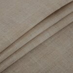 Wachstuch Tischdecke 140 cm rund Beige abwaschbar Leinenoptik grob Struktur Gartentischdecke fleckenabweisend