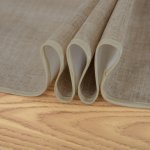 Wachstuch Tischdecke oval abwaschbar Leinenoptik grob Struktur Gartentischdecke fleckenabweisend