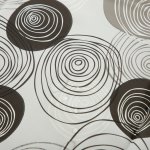 Wachstuch Tischdecke Kreise weiß schwarz rechteckig abwaschbar Gartentischdecke fleckenabweisend