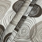 Wachstuch Tischdecke Kreise weiß schwarz rechteckig abwaschbar Gartentischdecke fleckenabweisend