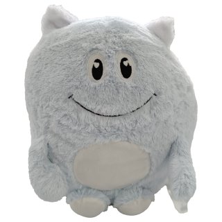 Monster Kuschelkissen Plüsch Kinder Kissen bleu Dekokissen mit Füllung ca. 45 cm Autokissen