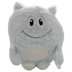 Monster Kuschelkissen Plüsch Kinder Kissen bleu Dekokissen mit Füllung ca. 45 cm Autokissen
