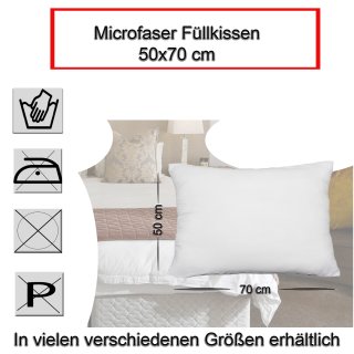 2er Pack 50x70 Füllkissen Microfaser Kissenfüllung Kopfkissen Dekokis, 16,90 €