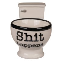 Tasse Shit Happens Toilette Becher Toilettenschüssel...