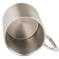 Tasse Edelstahl Karabiner Maritim Becher Kaffeetasse Edelstahltasse wandern