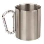 Tasse Edelstahl Karabiner Maritim Becher Kaffeetasse Edelstahltasse wandern