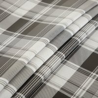 Wachstuch Tischdecke weiß schwarz kariert rund abwaschbar Gartentischdecke fleckenabweisend