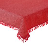 Tischdecke 160 cm rund Rot Gartentischdecke Weichschaum...