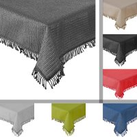 Tischdecke 160 cm rund Rot Gartentischdecke Weichschaum Outdoor PVC Terrasse Balkon rutschfest wetterfest