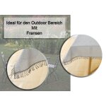 Tischdecke 160 cm rund Rot Gartentischdecke Weichschaum Outdoor PVC Terrasse Balkon rutschfest wetterfest