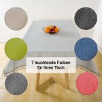 Tischdecke 160 cm rund Rot Gartentischdecke Weichschaum Outdoor PVC Terrasse Balkon rutschfest wetterfest