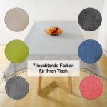 Tischdecke Gartentischdecke oval Weichschaum rutschfest Outdoor PVC wetterfest Terrasse Balkon