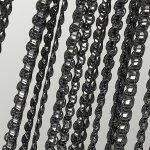 Fadenvorhang Lurex Stangendurchzug 300x250 cm Metallic-Effekt Vorhang Fadengardine