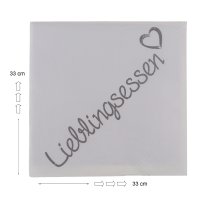 Servietten Lieblingsessen Papierservietten 20 Stück Party Geschenk 3-lagig