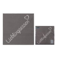 Servietten Lieblingsessen Papierservietten 20 Stück Party Geschenk 3-lagig