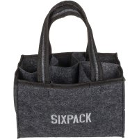 Flaschentasche Filztasche 6 Flaschen Flaschenhalter...