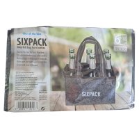 Flaschentasche Filztasche 6 Flaschen Flaschenhalter Bierträger Sixpack Männertasche