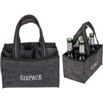 Flaschentasche Filztasche 6 Flaschen Flaschenhalter Bierträger Sixpack Männertasche