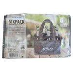 Flaschentasche Filztasche 6 Flaschen Flaschenhalter Bierträger Sixpack Männertasche